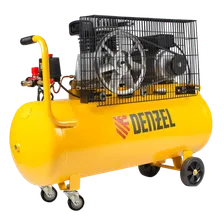 Компрессор воздушный DENZEL BCI2300/100, 2.3 кВт, ременный привод, 100 литров, 400 л/мин