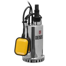 Дренажный насос DENZEL DP600X, 600 Вт, высота подъема 7.5 м, 8500 л/ч